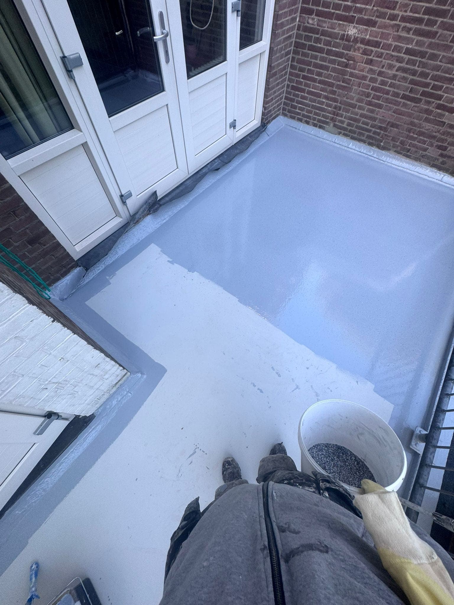 Balkon in Dordrecht met een antislipcoating