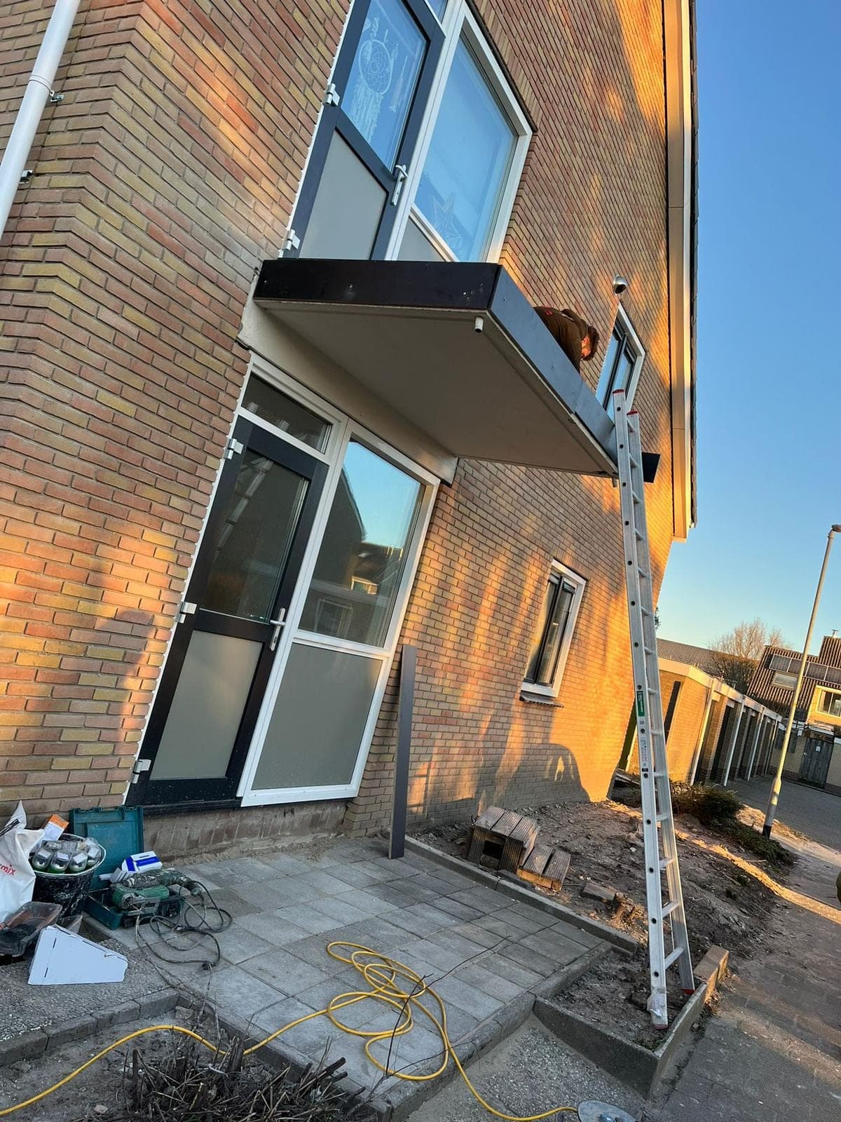 Balkonrenovatie aan een woning in Sint Pancras